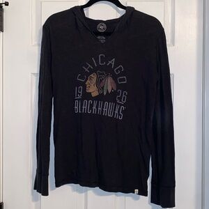 47 Black Chicago Blackhawks Long Sleeve Tee
